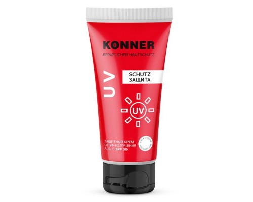 Крем для защиты от ультрафиолетового излучения диапазонов А, В, С "KÖNNER UV" KN056 100 мл Крем для защиты от ультрафиолетового излучения диапазонов А, В, С "KÖNNER UV" KN056 100 мл