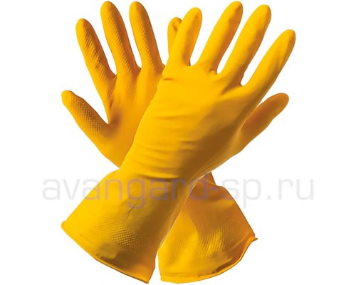 Перчатки хозяйственные латексные Перчатки хозяйственные латексные